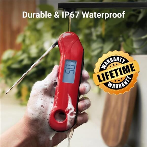 ProfessionaI Meat Thermometer Digital, 3X Faster 0.5 Sec Instant Read, NIST - Picture 5 of 8